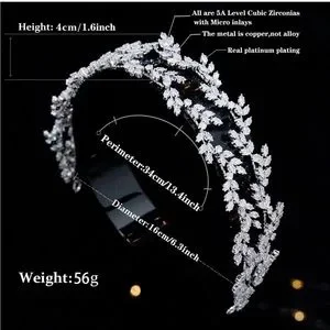 Accessories | Jorsnovs Cubic Zirconia Wedding Headpiece  display picture 1
